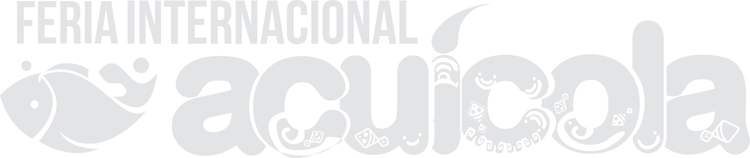 logo feria acuicola gris